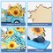 5-Pack Sunflower Gnome Wooden Table Signs – Summer Hello Sunshine Centerpieces, Rustic Farmhouse Table Decor for Home, Kitchen, Party & Seasonal Decorations (Blue Theme)